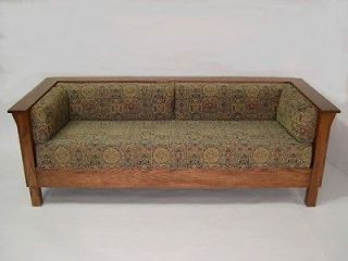 Mission Arts & Crafts Stickley Prairie style Settle Sofa