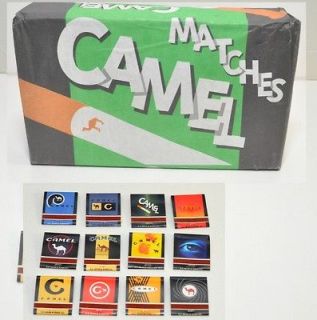 Vintage box Of CAMEL MATCHES SEALED UNUSED DIFFERENT 12 COVERS