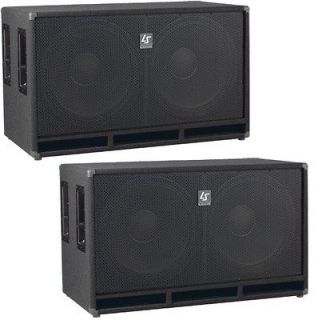   LS1802 2 2000w Pair of 18 Dual Subwoofers Subs PA Speakers 4 Ohm NEW