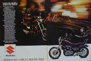 1985 SUZUKI MADURA GZ1200 & GV700 2 Page Motorcycle Ad 1200 700