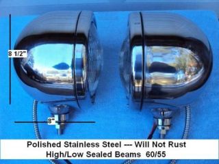  Steel Headlights for Dune Buggy Hot Rod Streetrod VW Sandrail