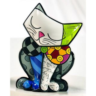 Romero Britto Happy Cat Figurine by Giftcraft