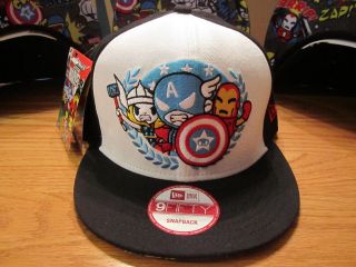 Tokidoki New Era Hat Avengers Shield Snap Back Adjustable 950 Hat NWT