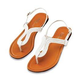 New Women T Strap Gladiator Flats Sandals Flip Flops Shoes Size