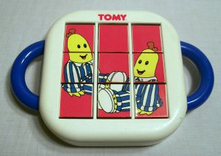 1992 Tomy   Bananas in Pajamas Flip Puzzle Toy   Preschool Toddler