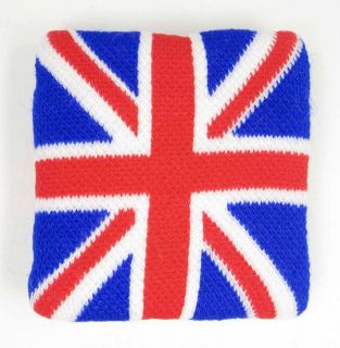 WRISTBAND Sweatband PUNK UK Union Jack Flag DEF LEPPARD