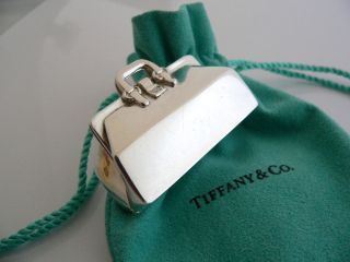 Tiffany & Co Sterling Silver Bolt Screw Pill Box Case Container Rare