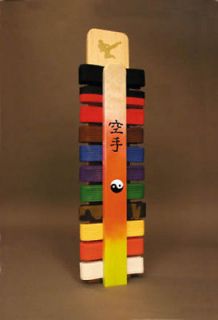 Martial Arts Karate Handmade Belt Display Rack Holder Personalized 