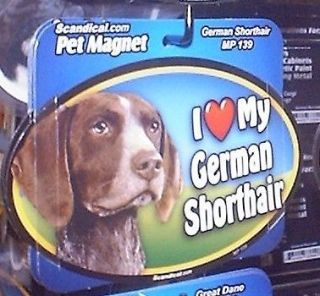 German Shorthaired Pointer   Dog Car Sticker   Sign n.harness/coll 