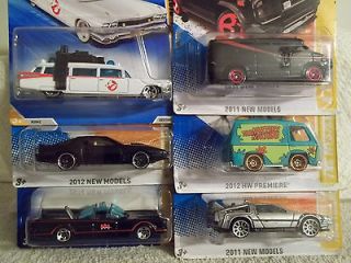   WHEELS T.V. SERIES, 6 CAR SETSCOOBY, A TEAM, BATMOBILE, GHOSTBUSTERS