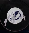 NATE THOMPSON Signed TAMPA BAY LIGHTNING PUCK AUTO AUTOGRAPH