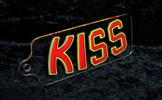 KISS BALLY German Logo Pinball Machine Promo Door Key Keychain Unused 
