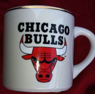   Bulls Sports Team Red White Black NBA Basketball Coffee Cup Mug