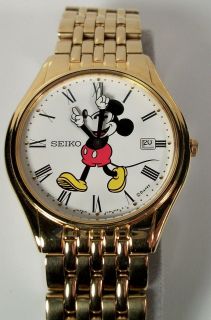 mens seiko mickey mouse watch in Jewelry & Watches