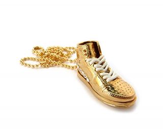   ICED OUT SNEAKER PENDANT & 3mm/30 BALL CHAIN HIP HOP NECKLACE   CP62