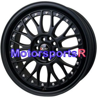 17 17x7 XXR 521 Flat Black Wheels Rims 5x114.3 03 10 11 12 Mazda 3 5 6 