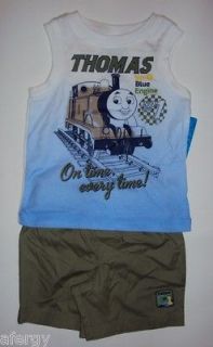 THOMAS THE TRAIN AND FRIENDS SHIRT AND SHORT OUTFIT SIZE 5T NWT