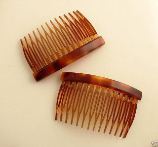 Side Combs Hair Comb France Luxe New w Tag Tortoise