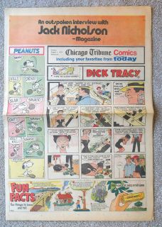 CHICAGO TRIBUNE SUNDAY COMICS 8/4 1974 Lolly Dennis the Menace Winnie 