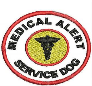   Alert Service Dog Vest Patch Pet Support Patches Working Dog 3 inch