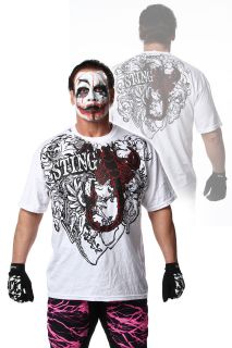 Official TNA Impact Wrestling Sting Black Scorpion White T Shirt