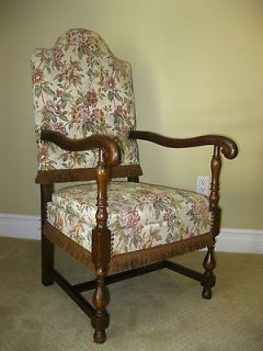   Vintage Spanish Style THRONE CHAIR Accent Chair FRENCH Provincial