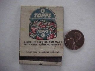 1940s WWII Era Topps Chewing Gum Patriotic cartoon matchcover Dont 