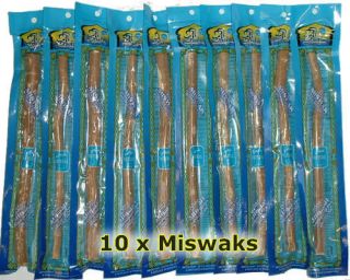 Natural Toothbrush Miswak x 10 Arak, Siwak, Peelu (NEW)