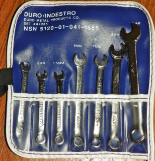DURO/INDESTRO METRIC WRENCH SET MILITARY ISSUED