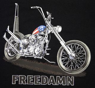   America Easy Rider Classic Harley Chopper Biker Design T shirt XL