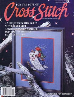   of Cross Stitch January 1992 D. Morgan Winter Dreams; Santa, Trains