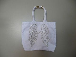   Secret ANGEL Wing Gold BLING Tote beach Bag luggage canvas books
