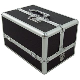 Aluminum Makeup Cosmetic Train Storage Case Lock Jewelry Artist Box 