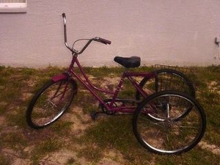 Adult tricycle, Vintage Joannau, 26  wheels, brand new tires, nicely 