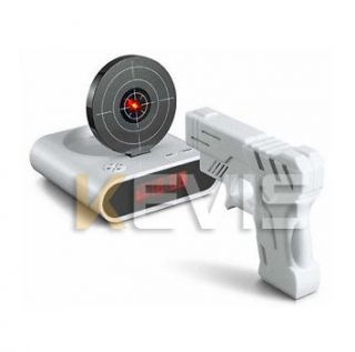   Gadget Funny LCD Gun Alarm Clock & Target Panel Shooting Game Toy