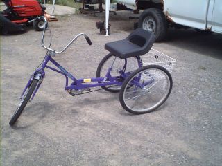 ADULT PURPLE LADYS TRICYCLE USED/GOOD COND PICK UP ONLY