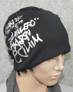   winter leisure cap letters turban hat hip hop hat personality punk