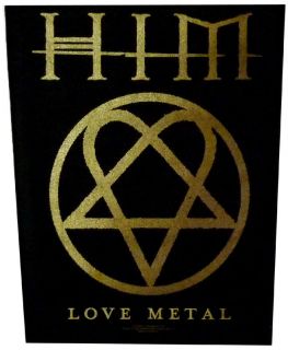 HIM Love Metal Official Giant Jacket BACK PATCH NEW