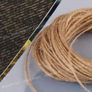 20m Jute Cord String Twine for Hanging Card Jewelry 2mm HOT