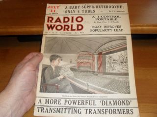 Radio World magazine 1925 4 Tube Super Het, Diamond