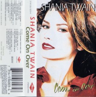 Come on Over   Shania Twain (Cassette 1997, Mercury) in NM