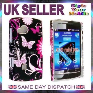 FOR SONY ERICSSON XPERIA MINI PRO X10 BUTTERFLY HARD CASE COVER