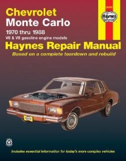 Haynes Chevrolet Monte Carlo, 1970 1988 No. 626 by John Haynes 1983 