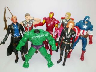 Hot 7pcs/lot The Avengers Hero Action Figures Collection Toys Best 