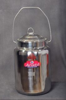   STAINLESS STEEL MILK CAN POT JUG FOR DAIRY FARM 10 LITRES/2.5 GALLONS