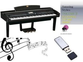 CLAVINOVA CVP 500 SERIES USB Stick+AMAZ​ING Song Styles VOLUME 2 NEW