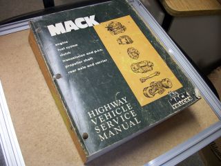 MACK TRUCK SERVICE MANUALS (CHASSIS COMPONENTS)(DRIVE COMPONENTS 