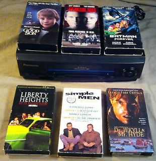   OMNIVISION VHS 4HEAD VCR PV V4021 OMNI VISION 4 HEAD +6 MOVIES PVV4021