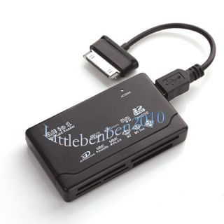   MMC TF Mini SD 6 in1 Card Reader+USB Cable For Samsung Galaxy Tab 10.1