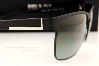 Brand New Prada Sunglasses 51O 51OS FAD 3M1 MATTE BLACK GRAY GRADIENT 